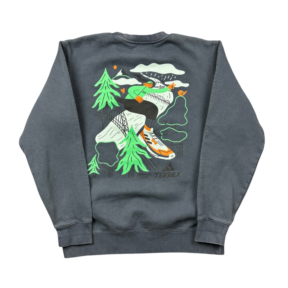 Adidas Terrex Chandler Subra Graphic Sweatshirt Mens Medium Crewneck Outdoors